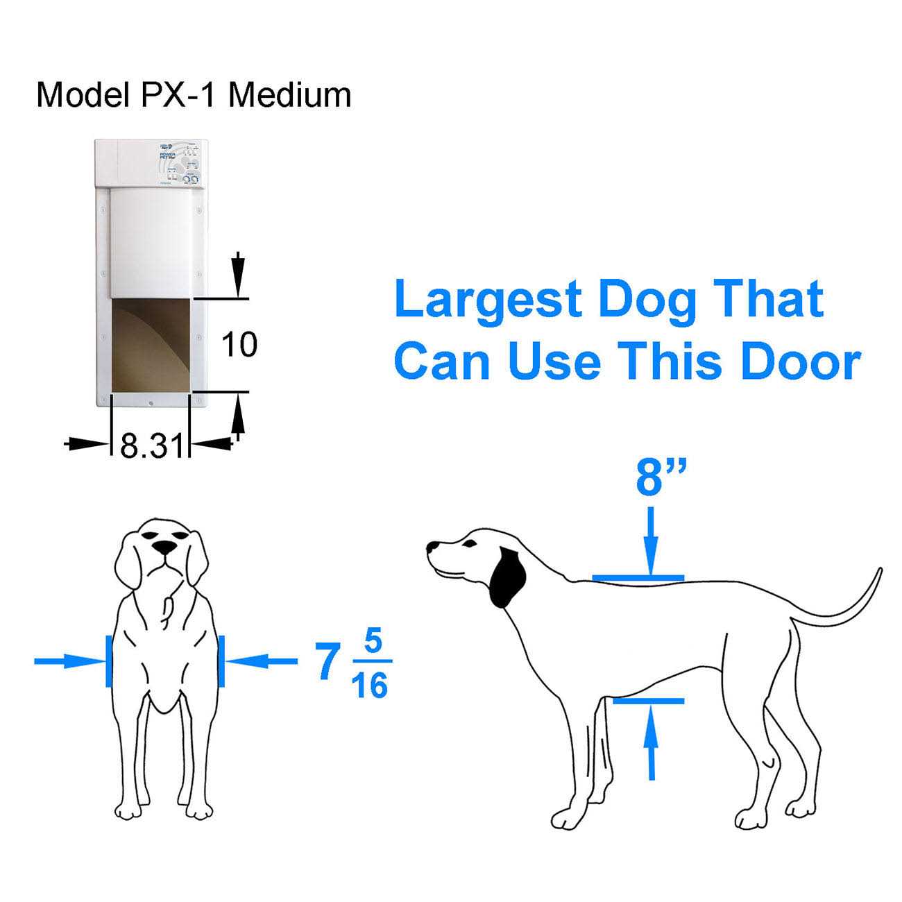 High Tech Pet Power Pet Electronic Pet Door - Pet Supplies online store
