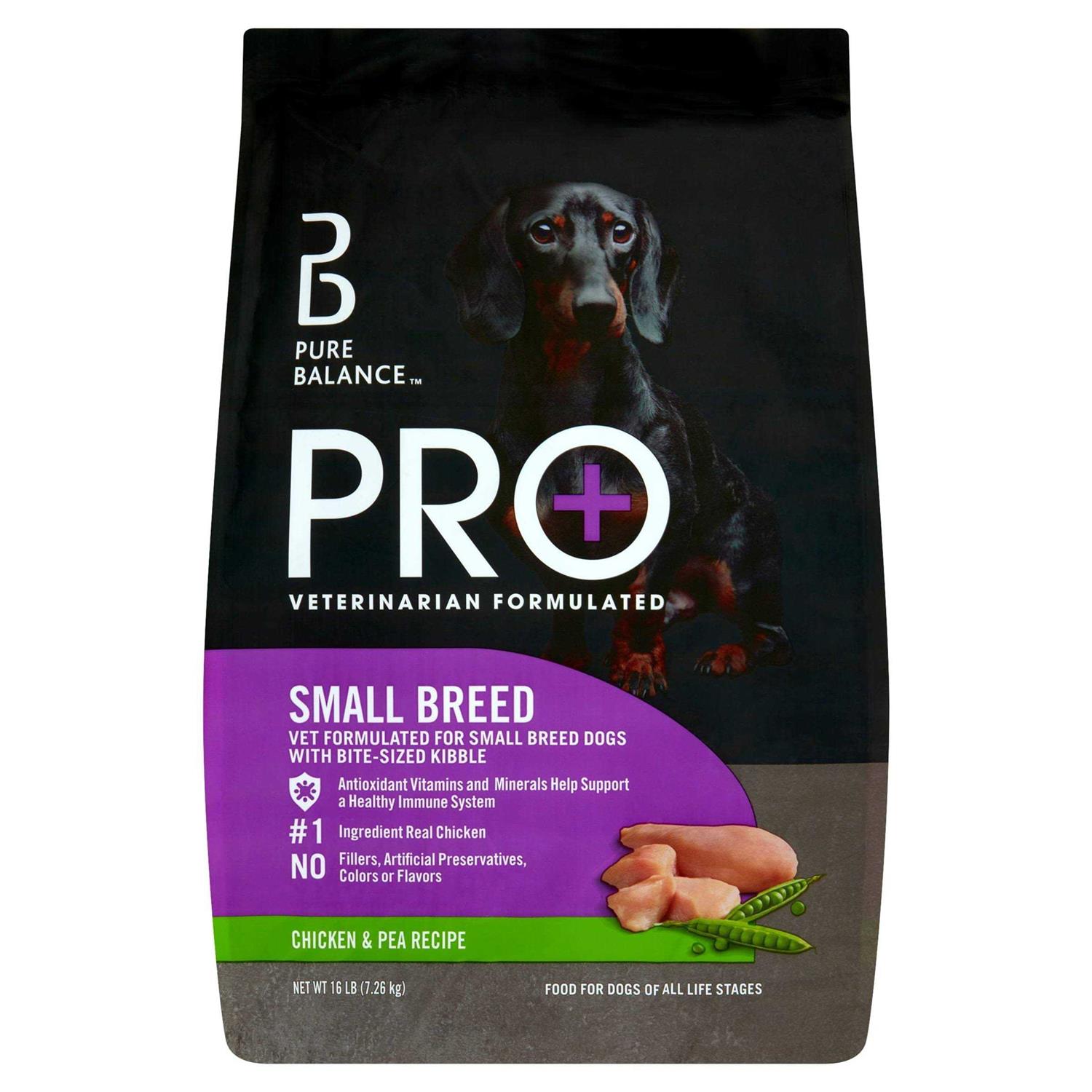 Pure Balance Pro+ Small Breed Chicken & Pea Recipe Dry Dog Food - Pet Supplies online store
