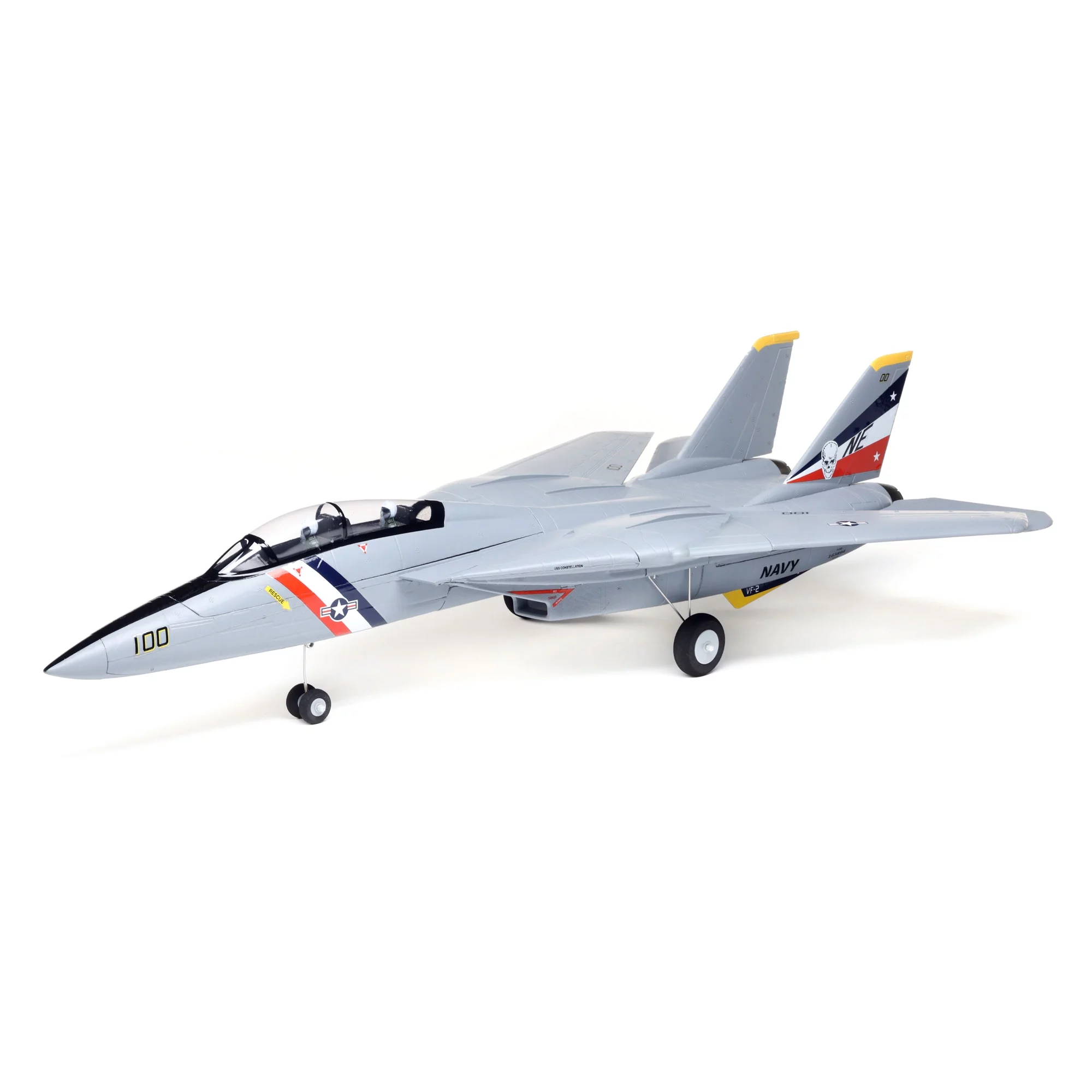 E-flite RC Airplane F-14 Tomcat Twin 40mm EDF BNF Basic Transmitter Battery and Charger Not Included EFL01450 Airplanes B&F Electric