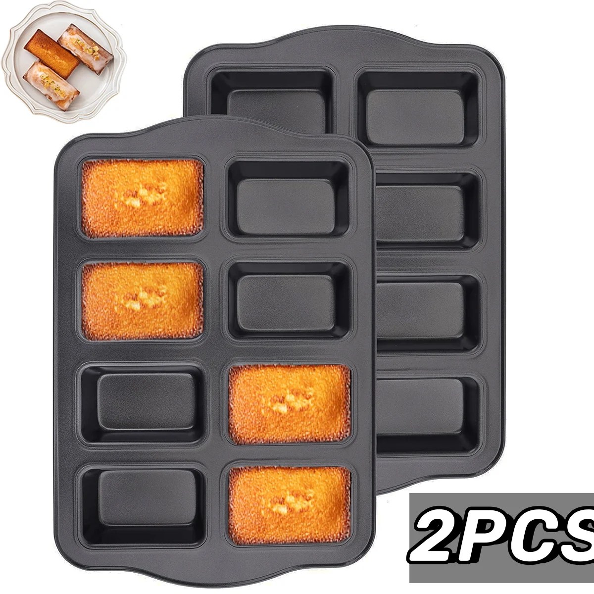 Mini Loaf Pan Mini Bread Pan for Baking Non-Stick Baking Pan Heavy Duty Mini Bread Pan for Chocolate Brownies