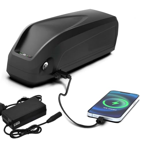 E-Bike Battery 48V 36V Lithium ion Battery 10AH 12.5AH 15AH Rechargeable Battery with Charger and USB Port for 50W-750W Motor Conversion Kit
