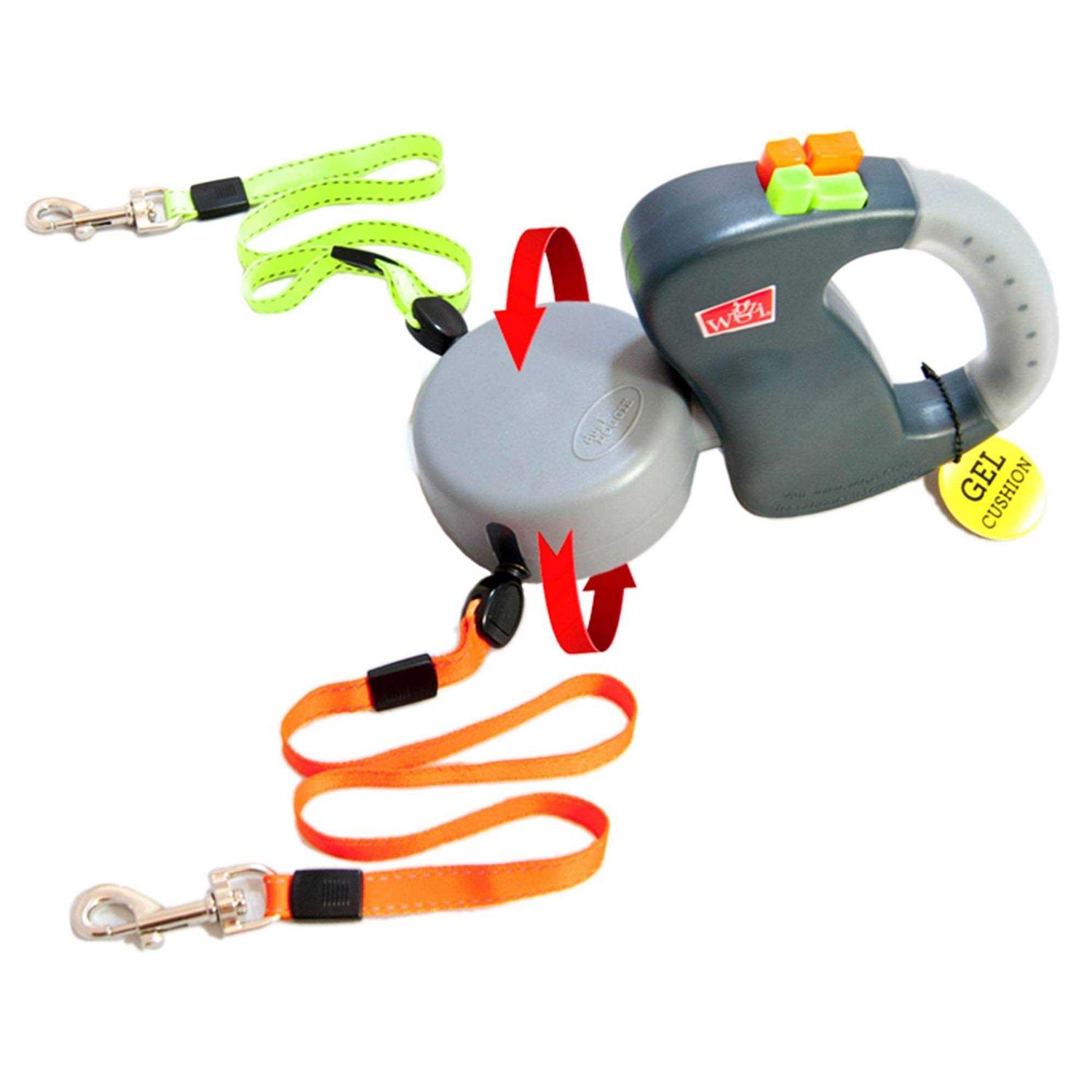 Wigzi Dual Doggie Gel Handle Retractable Dog Leash - Pet Supplies online store