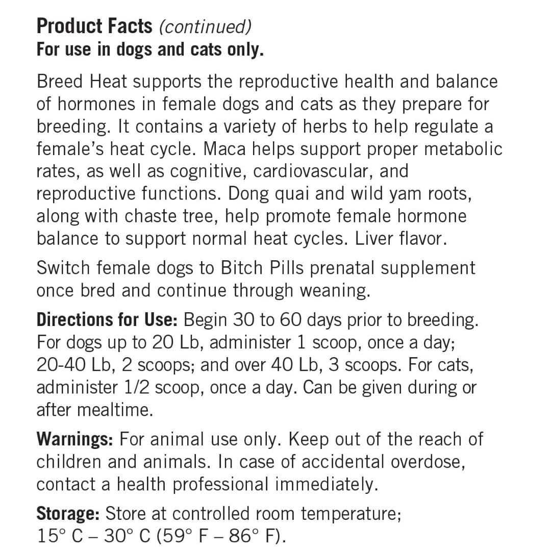 Lots of Love Pet Pro Breed Heat Breeding & Reproductive Supplement for Dogs & Cats - Pet Supplies online store