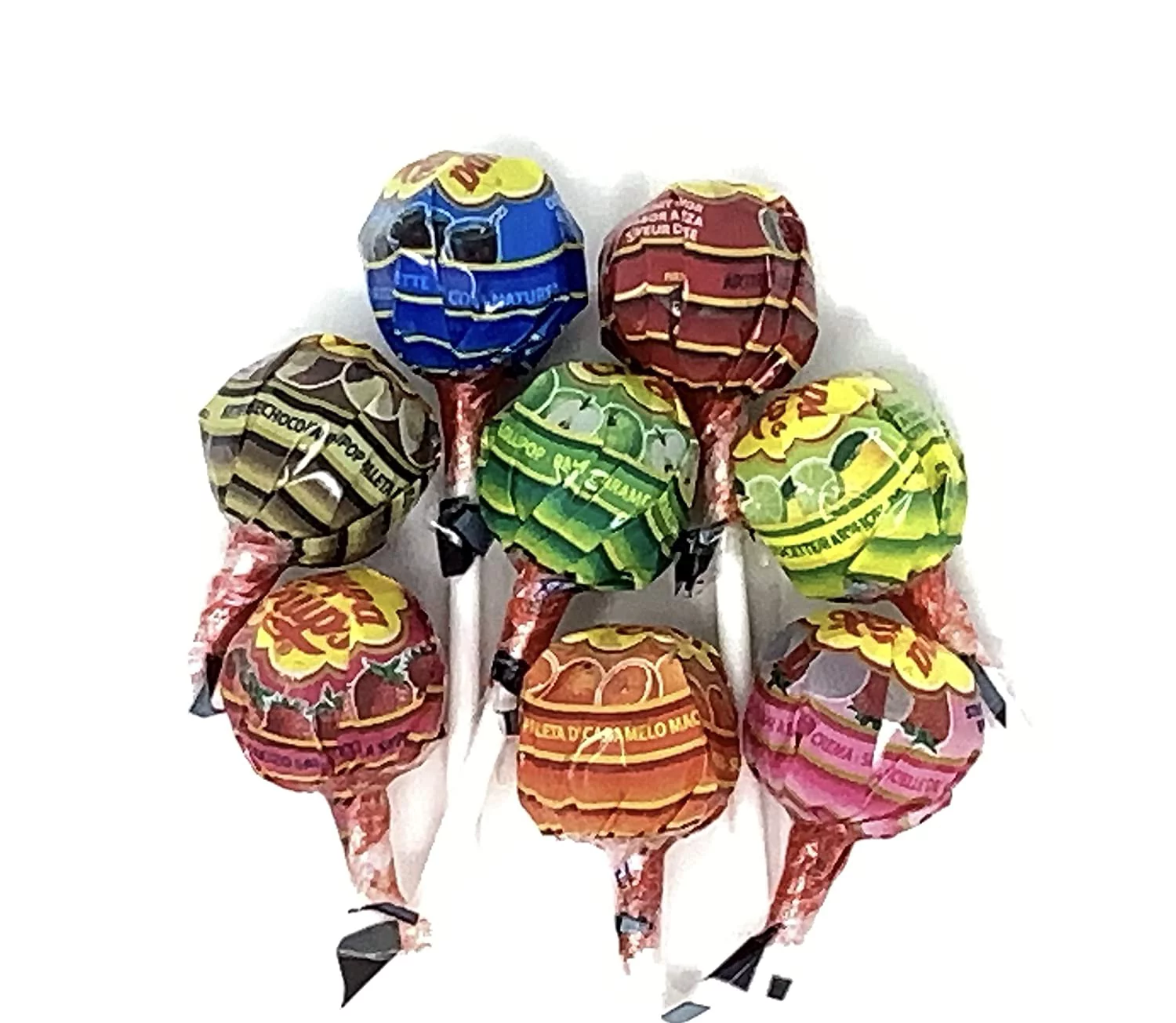 Chupa Chups Lollipops, Assorted Flavors in Box, 2LB Bulk Candy