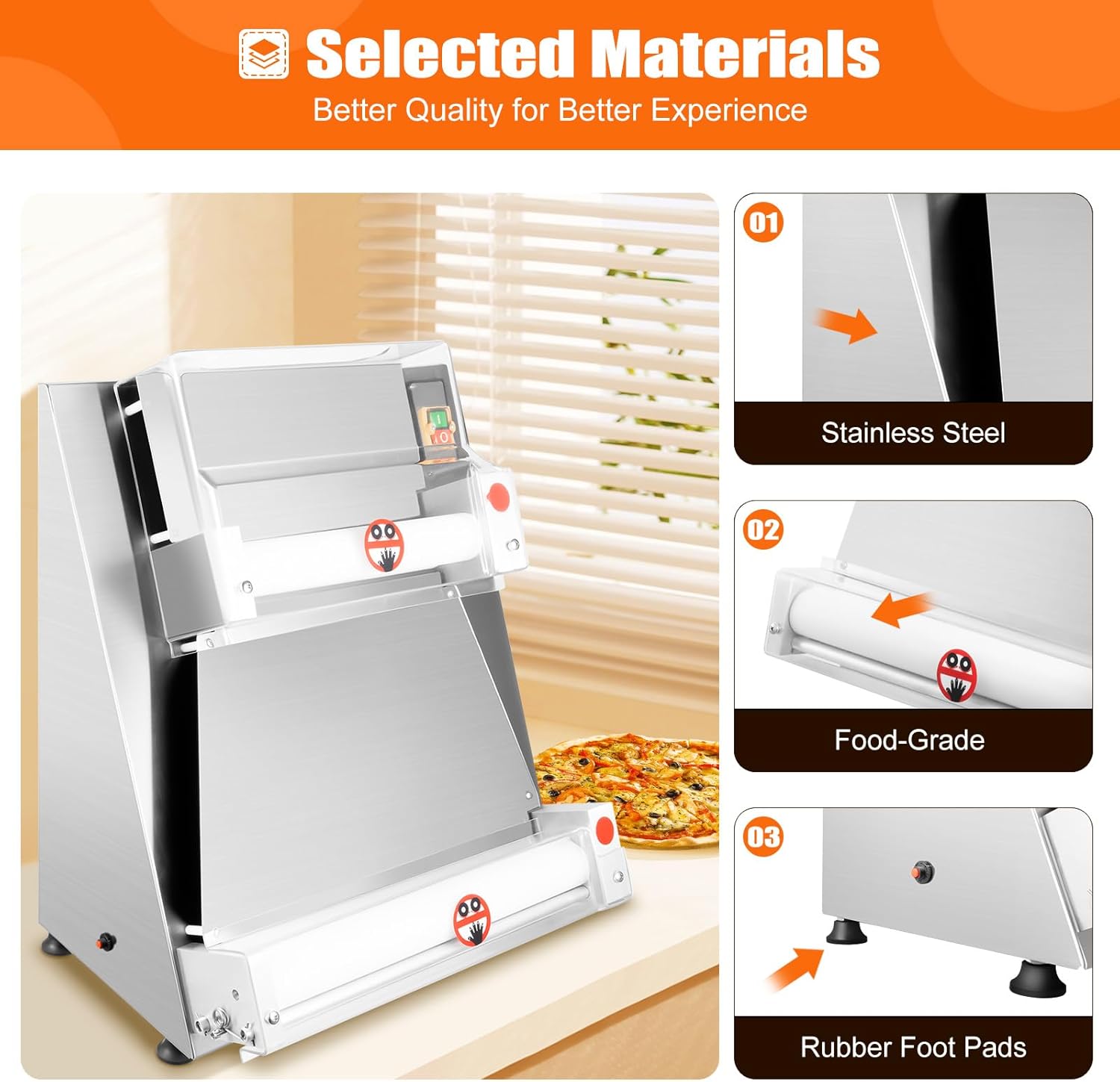 Commercial Dough Roller Sheeter 15.7