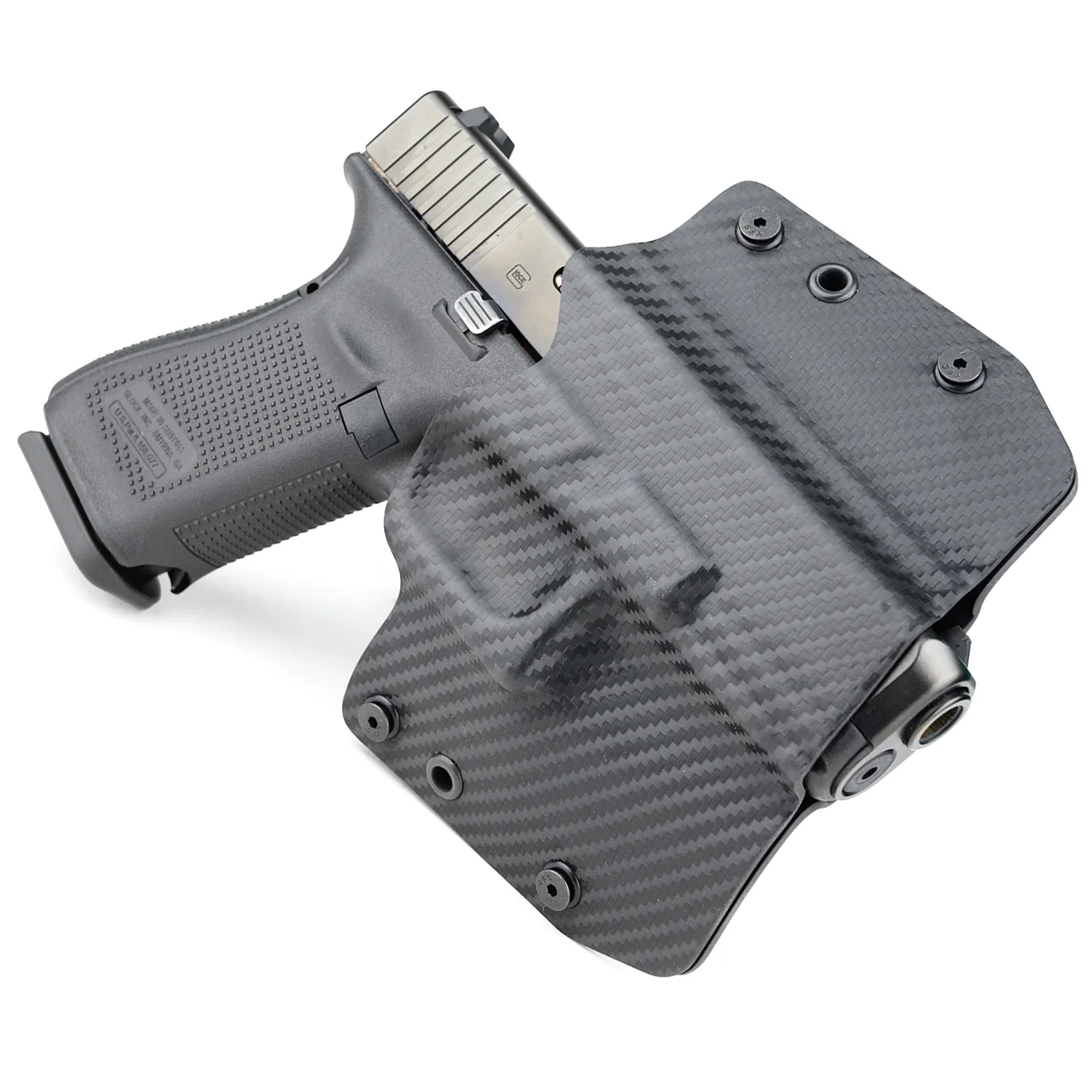 Outlaw Holsters: Black Carbon Fiber OWB Kydex Gun Holster for SIG 2340, Right Handed.