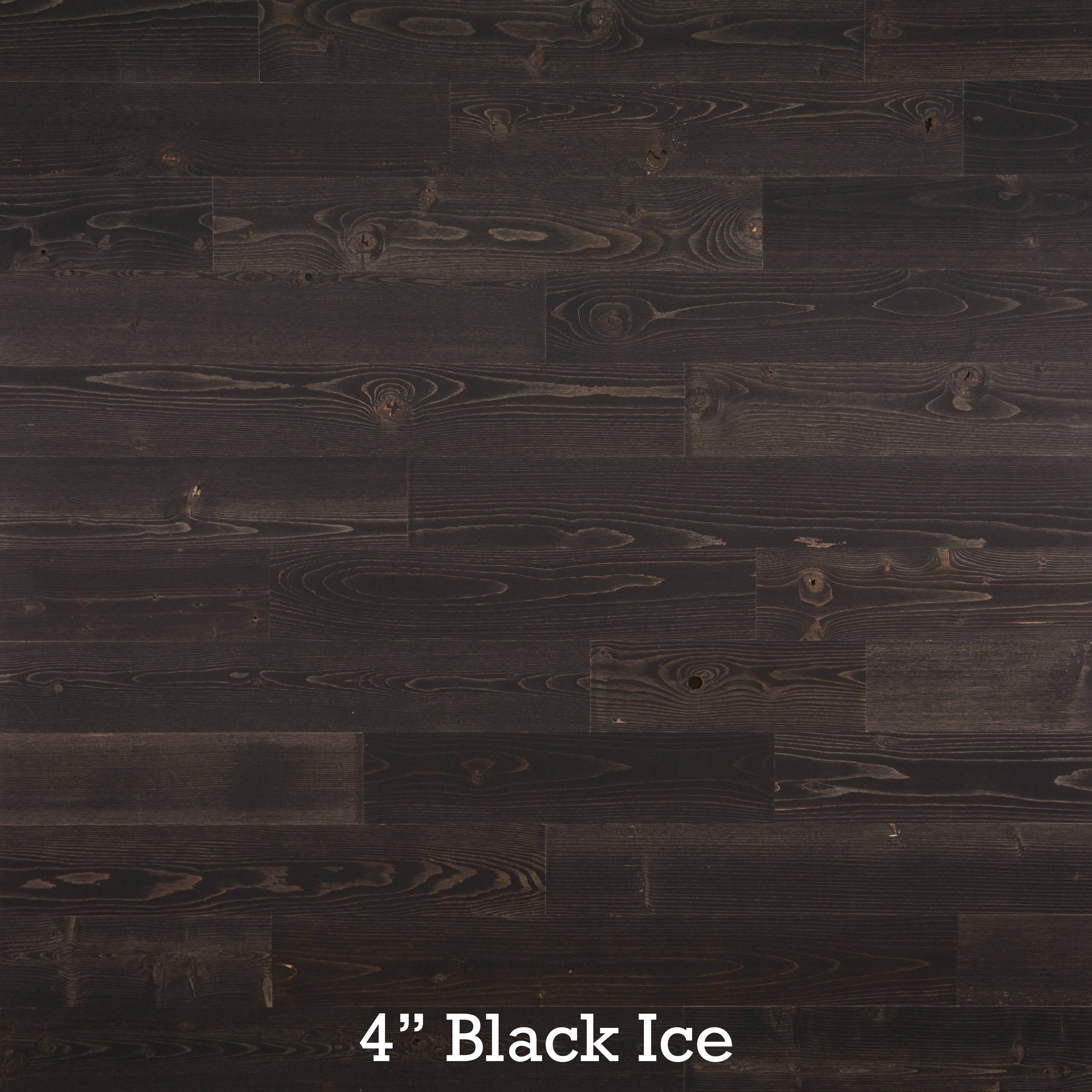 Timberchic 274 Peel and Stick Reclaimed Black Ice Wood, 4 in. Planks