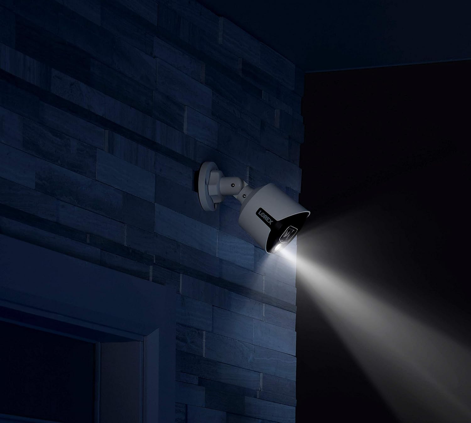 Lorex 4K Security Camera System, Ultra HD Indoor/Outdoor Bullet Cameras with Motion Detection, Color Night Vision & Smart Home Compatibility, 2TB 8 Channel Wired DVR, 8 Cameras