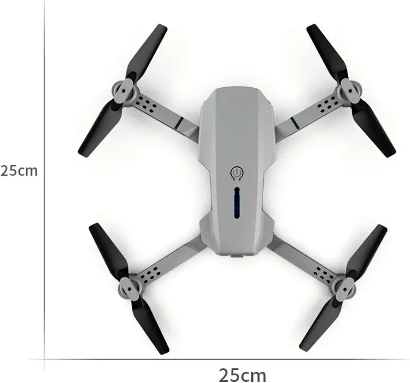 Foldable RC Helicopter WIFI FPV E88 Pro RC Drones Camera 4K Beginner pocket mini drone With 1080P Wide Angle Dual HD Camera Kids friendly, Black