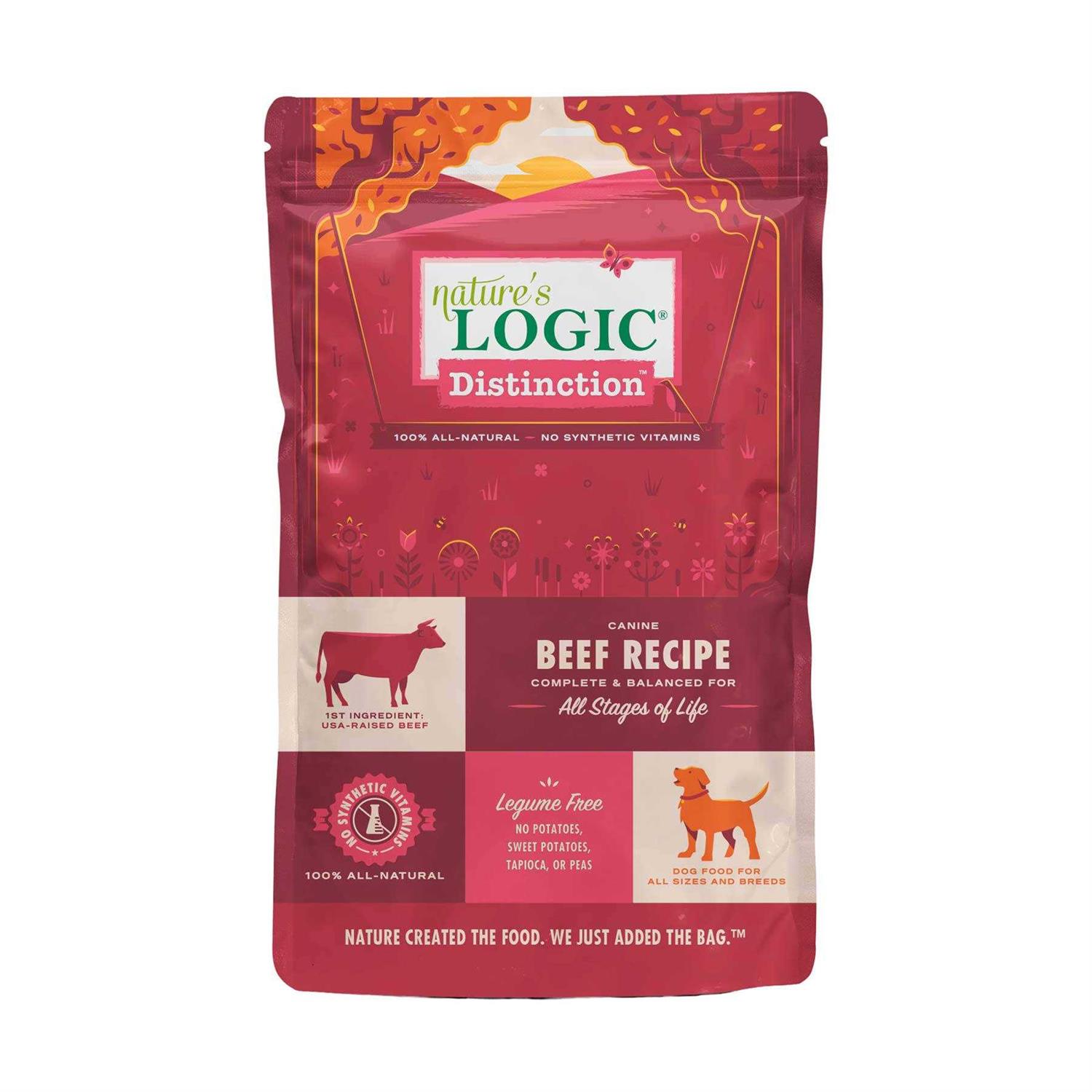 Nature's Logic Distinction Beef Recipe Dry Dog Food - Pet Supplies online store