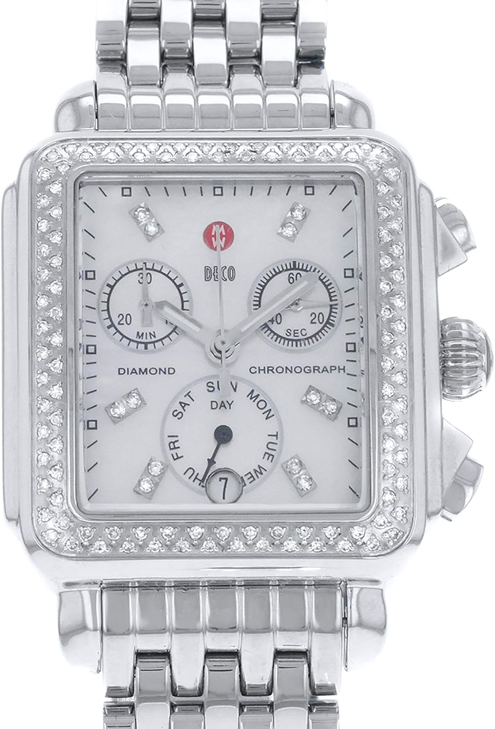 Michele Womens Deco Day Diamond Chronograph Watch MW06P01A1046