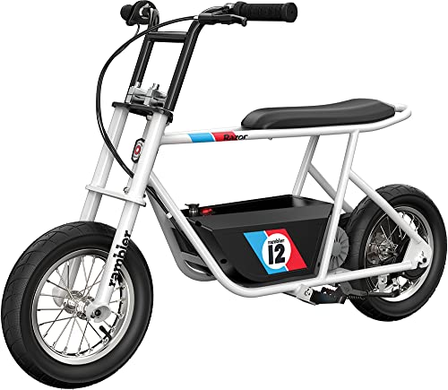 Razor Rambler 12 for Ages 13+ – 24V Electric Minibike with Retro Style, Up to 14 mph, Wide 12