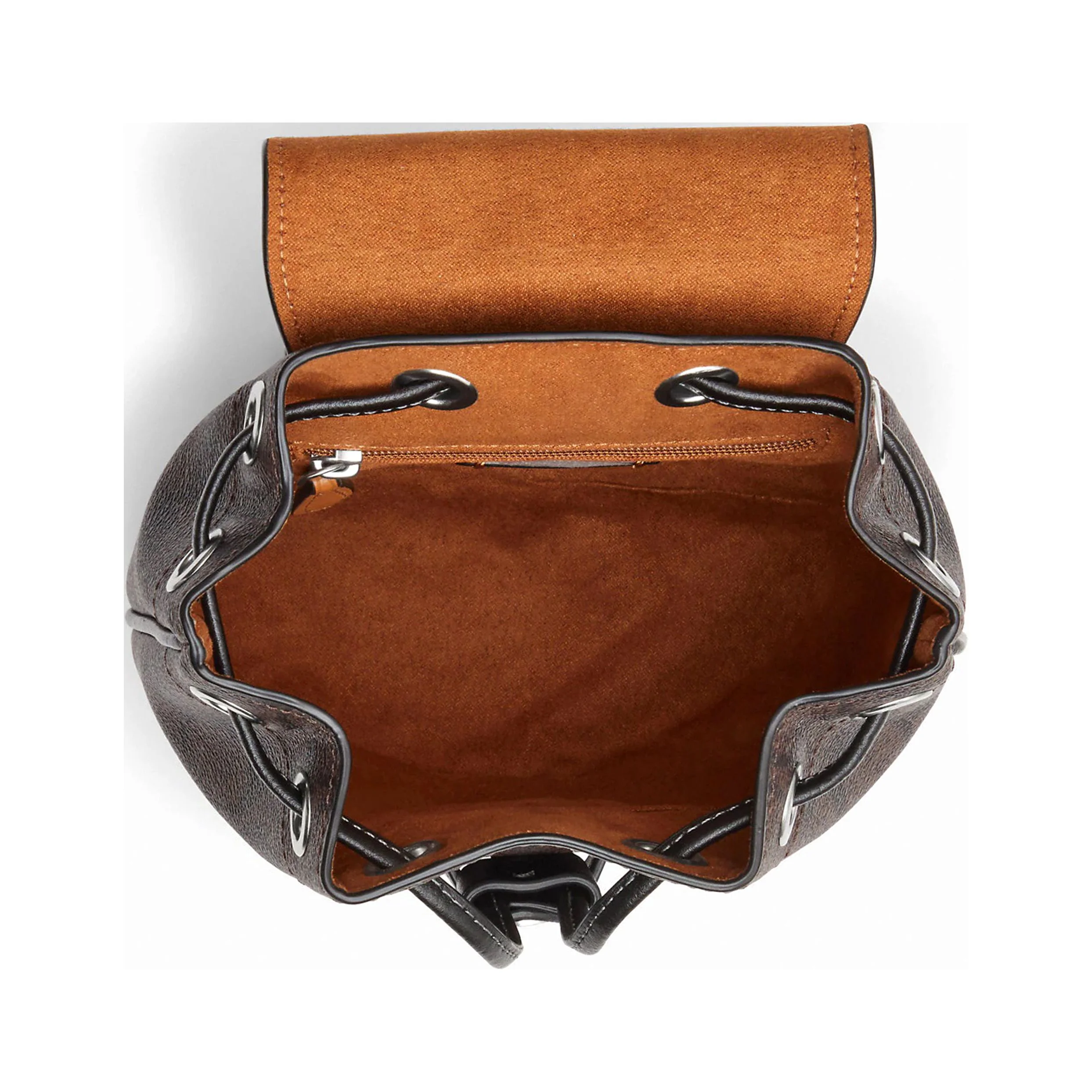 Coach Women's Signature Coated Canvas Amelia Convertible Backpack (Brown / Black)