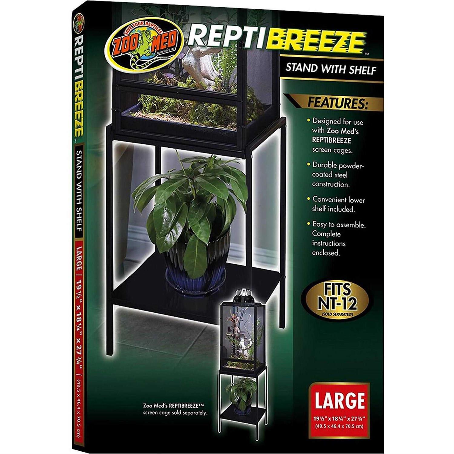 Zoo Med ReptiBreeze Stand with Shelf - Pet Supplies online store