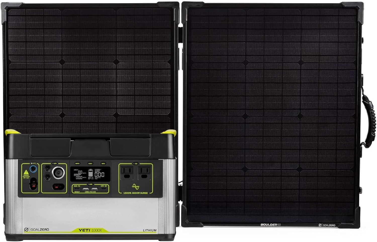 Goal Zero Yeti 1000X Solar Kit with Boulder 100 Briefcase