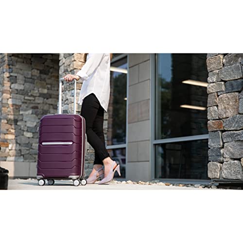 Samsonite Freeform 21-Inch Hardside Carry-On Luggage with Spinner Wheels - Hardshell Carry-On Suitcase - TSA, Airline-Approved - Expandable Hard Shell, Smooth Rolling Wheels for Lightweight Travel