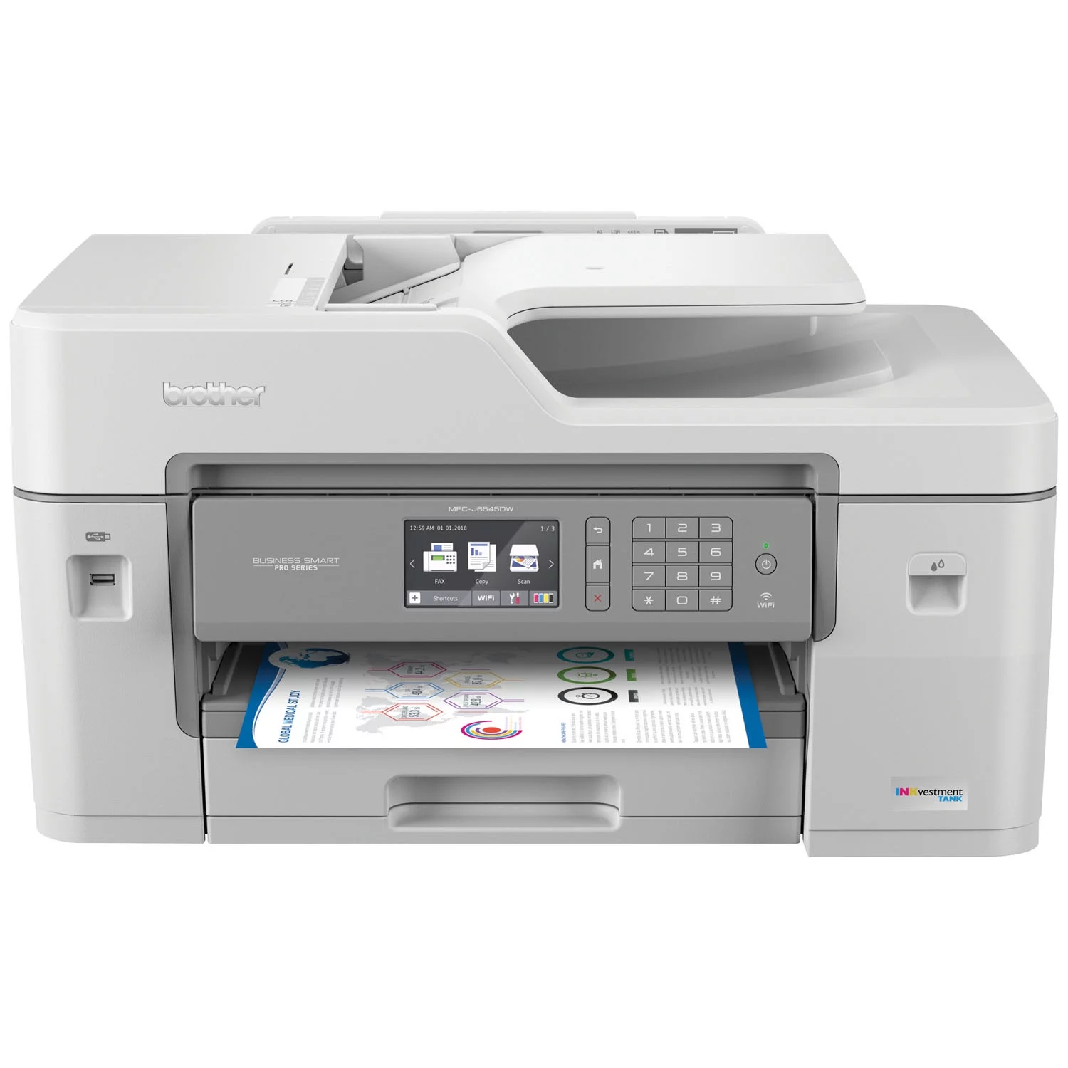 Brother MFC-J6545DW INKvestment Tank Color Inkjet All-in-One Wireless Printer