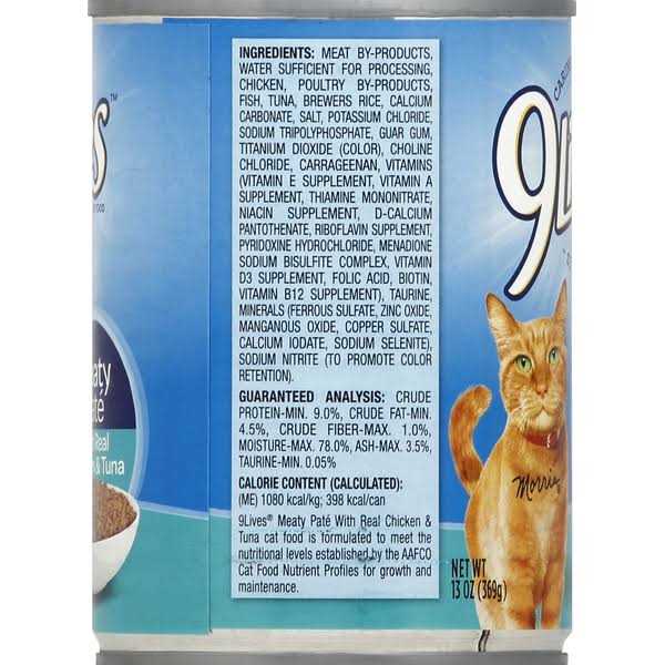 9 Lives Cat Food with Real Chicken & Tuna - Pet Supplies online store