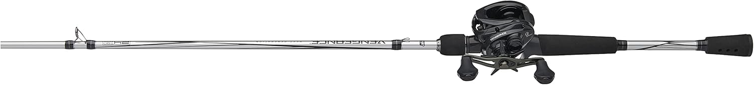 Abu Garcia Vengeance Low Profile Baitcast Reel and Fishing Rod Combo