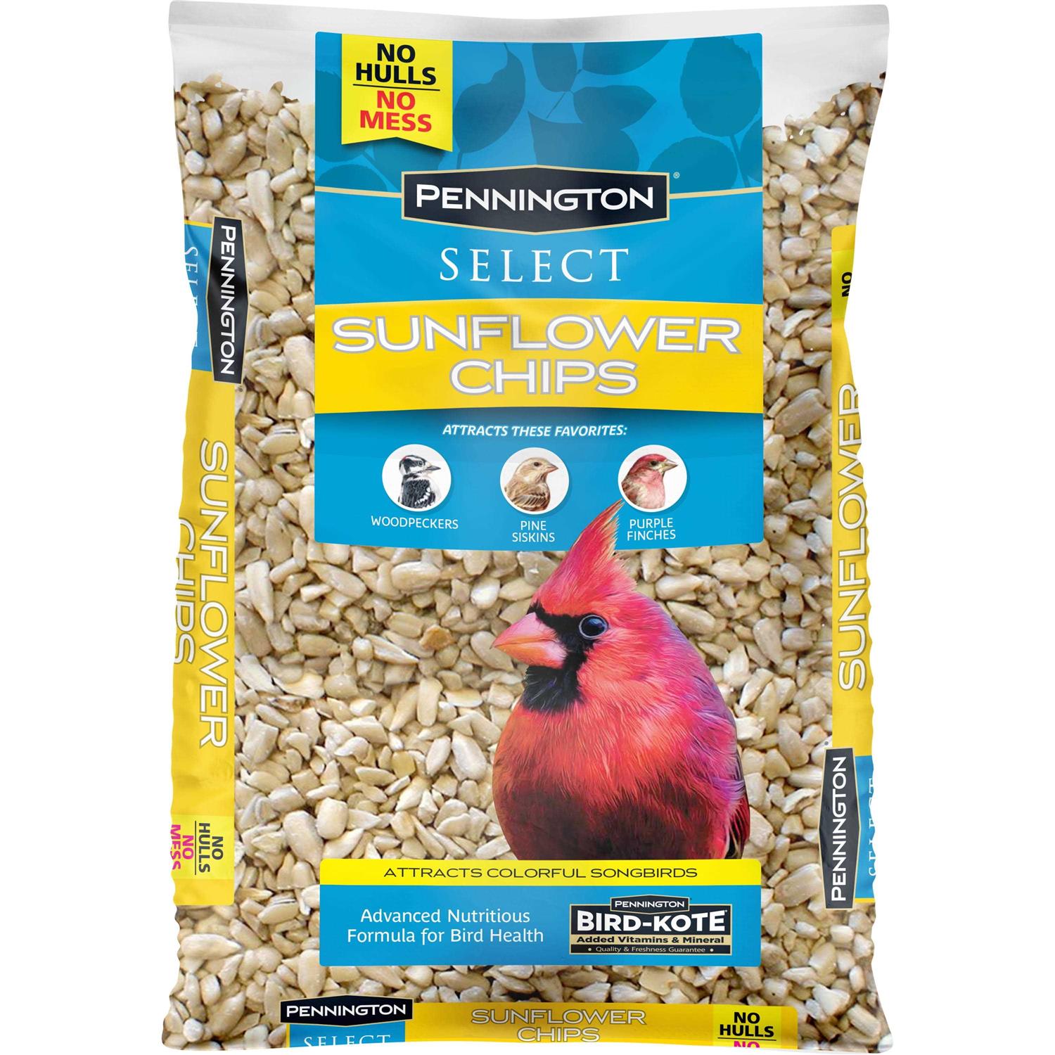 Pennington Select Sunflower Chips, Dry Wild Bird Food and Seed - Pet Supplies online store
