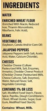 El Monterey Spicy Jalapeno Bean & Cheese Chimichangas, 32 oz, 8 Count (Frozen) - Pack of 3