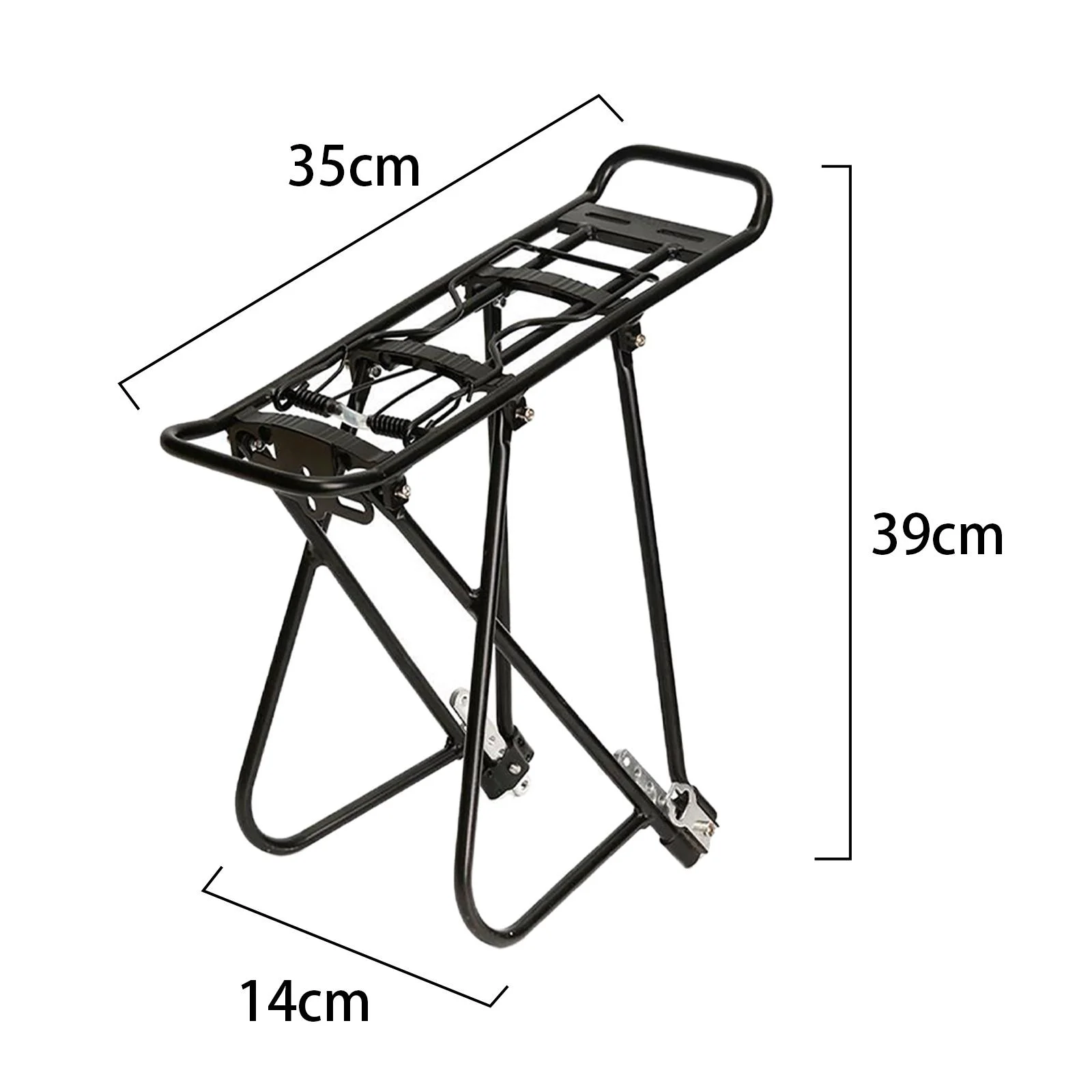 Rear Bike Rack Rack Carrier 55 lbs Capacity Easy to Install Mountain Road Bike Pannier Rack