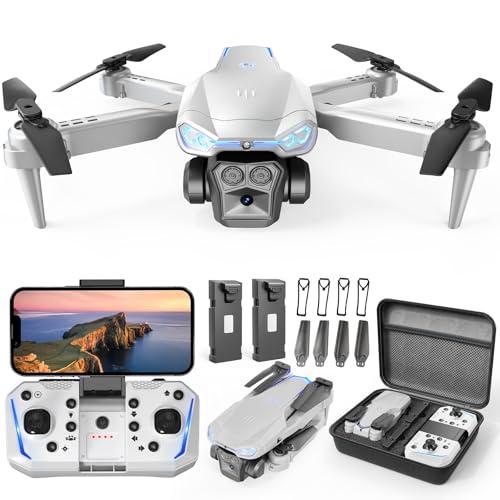 Drone with Camera for Kids & Adults, 1080P HD Mini FPV Drones with Altitude Hold, One-Key Take Off/Landing, Headless Mode, 360° Flips, Speed Adjustment, Toys Gifts for Boys Girls, Beginner
