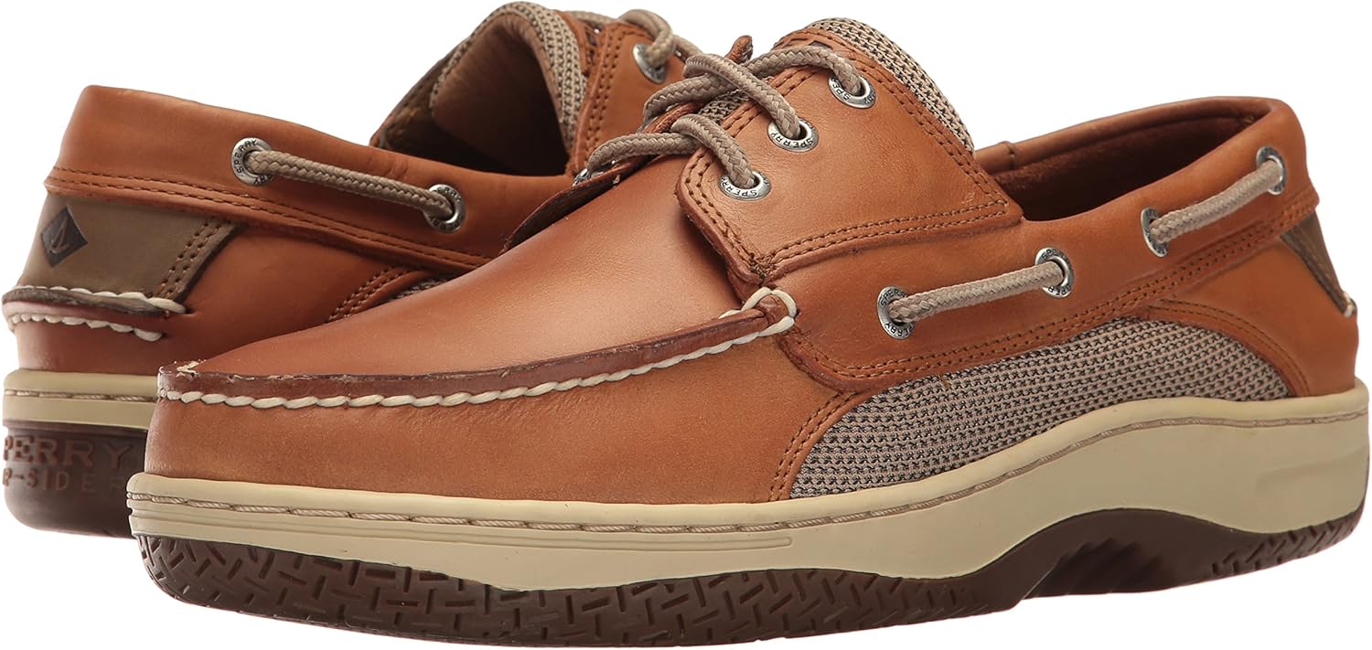 SPERRY Men's Billfish 3-Eye Boat Shoes Dark Tan
