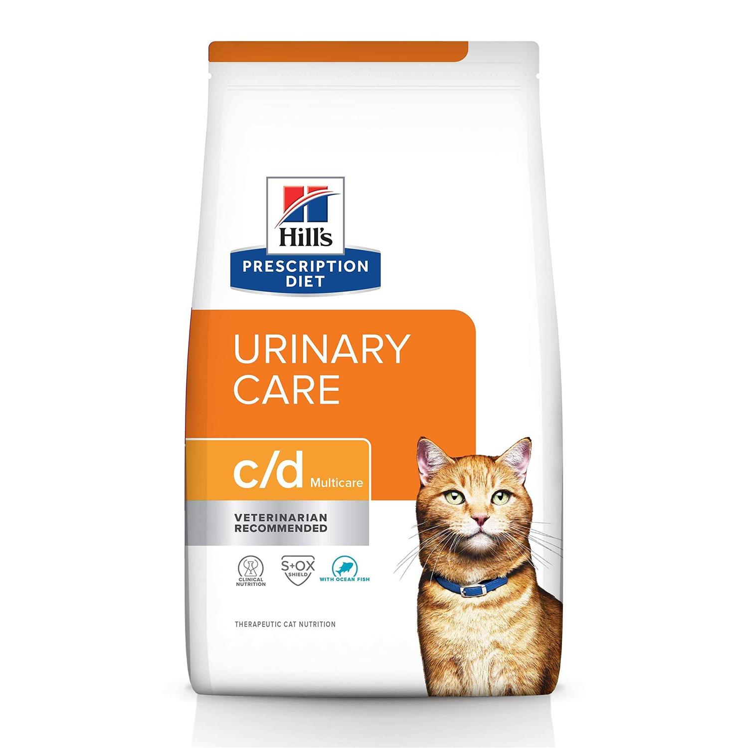 Hill&s Prescription Diet c/d Multicare Stress Urinary Care with Chicken Dry Cat Food - Pet Supplies online store