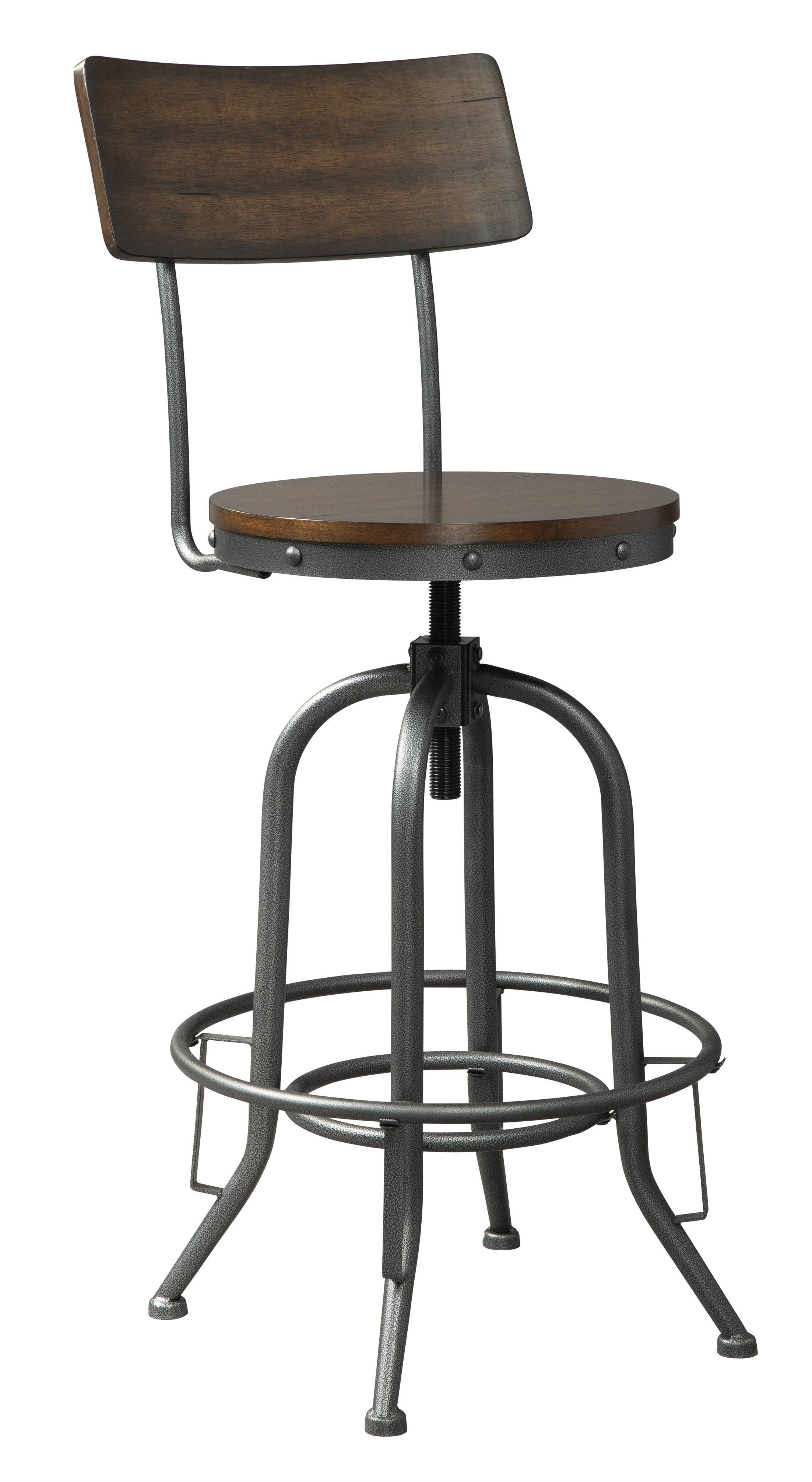 Odium Brown Tall Swivel Barstool (Set of 2)