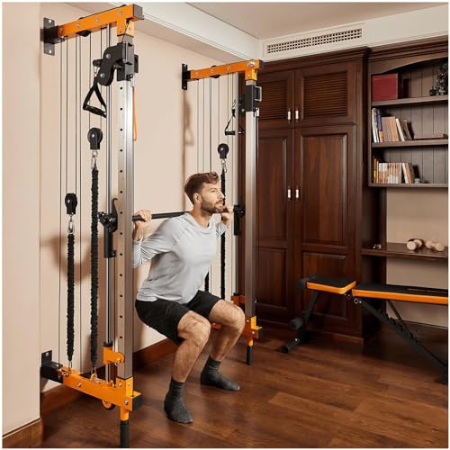 Wall Mount Smith Machine, Power Cage Rack, Cable Crossover Machine, Gym Squat Rack, Pull Up Bar, Cable Fly System, Home Gym Solution