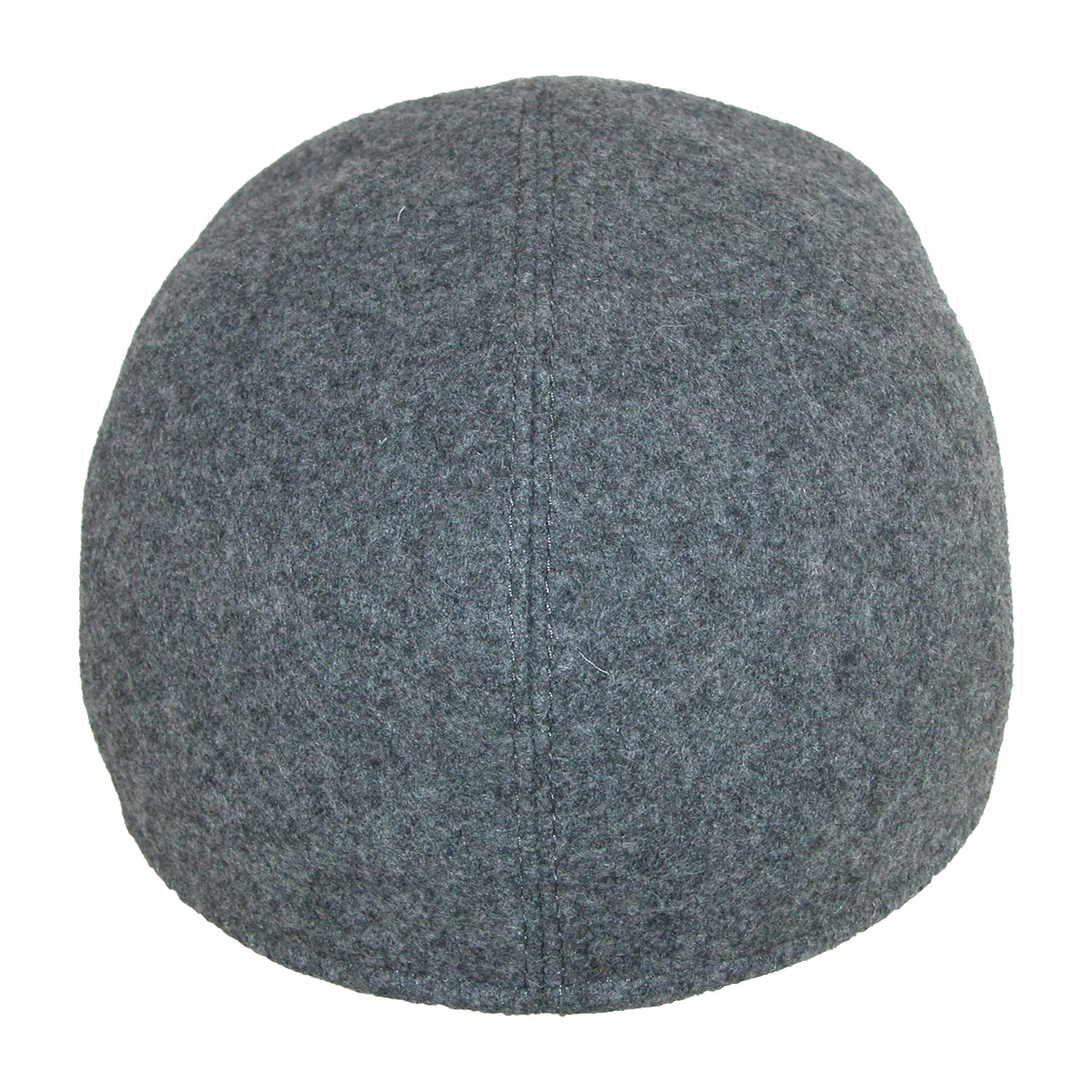 Wigens Men&s Wool Baseball Cap with Earflaps, Size: 62, Grey