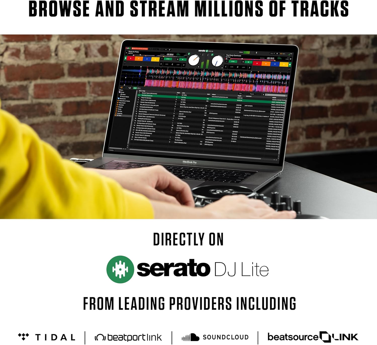 Complete DJ Equipment Package - Numark Party Mix 2 DJ Controller with Party Lights, M-Audio BX3 3.5 Inch DJ Speakers, and Serato DJ Lite