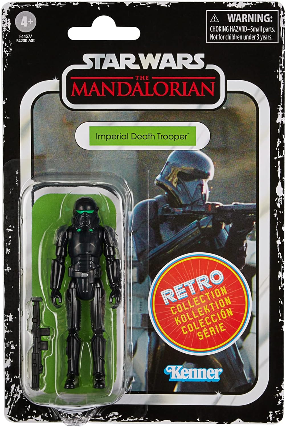 STAR WARS Retro Collection Imperial Death Trooper Toy 3.75-Inch-Scale The Mandalorian Collectible Action Figure, Kids 4 and Up