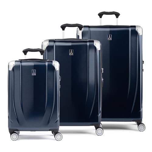 Travelpro Pathways 3 Hardside Expandable Luggage, 8 Spinner Wheels, Lightweight Hard Shell Suitcase, Carry On 21 Inch, Royal Blue