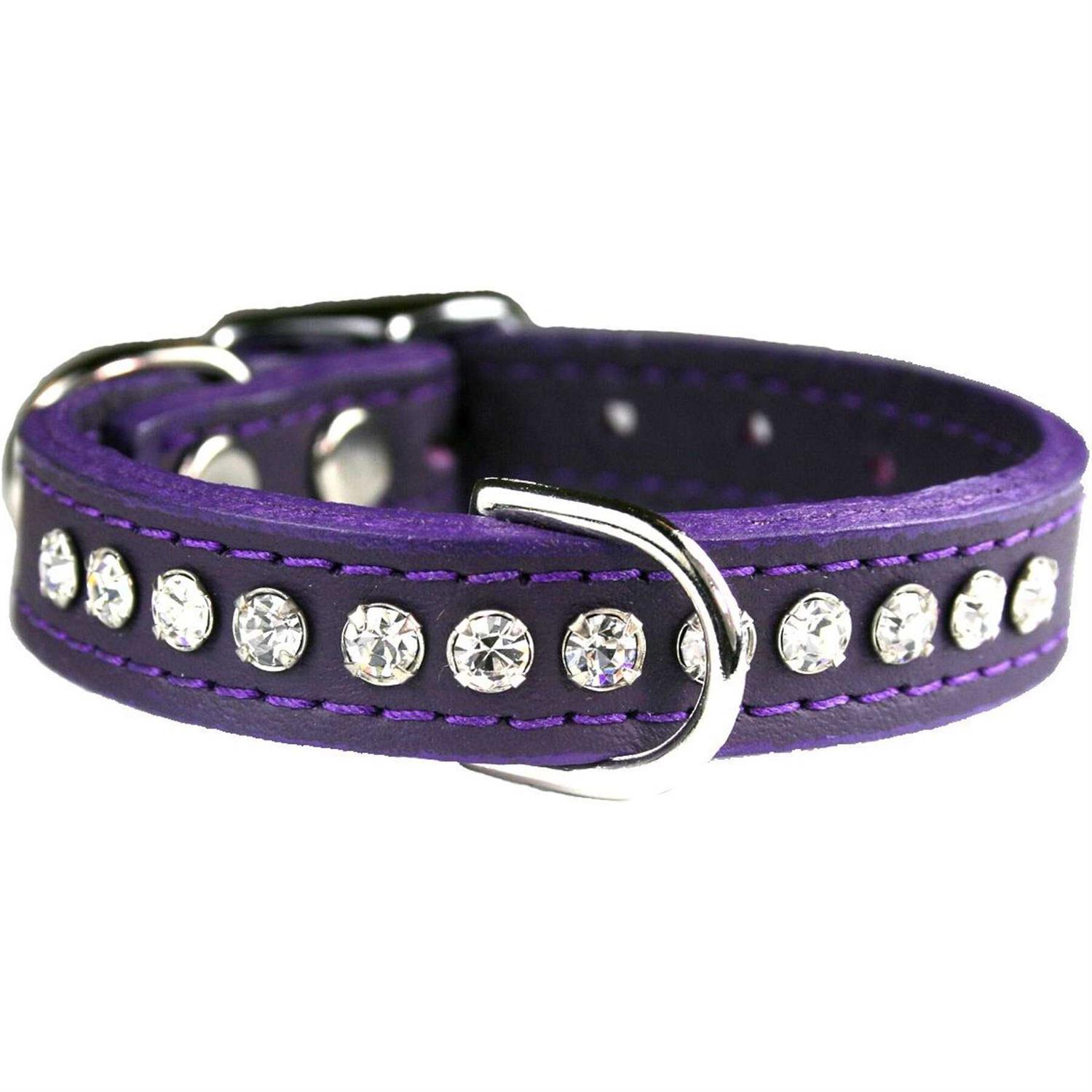 OmniPet Signature Leather Crystal Dog Collar - Pet Supplies online store