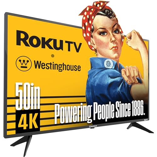 Westinghouse Roku TV - 43 Inch Smart TV, 4K UHD QLED Television w/HDR 10+, Dolby Vision, Wi-Fi & Mobile App Connectivity, Flat Screen Compatible w/Apple HomeKit, Alexa, & Google Assistant