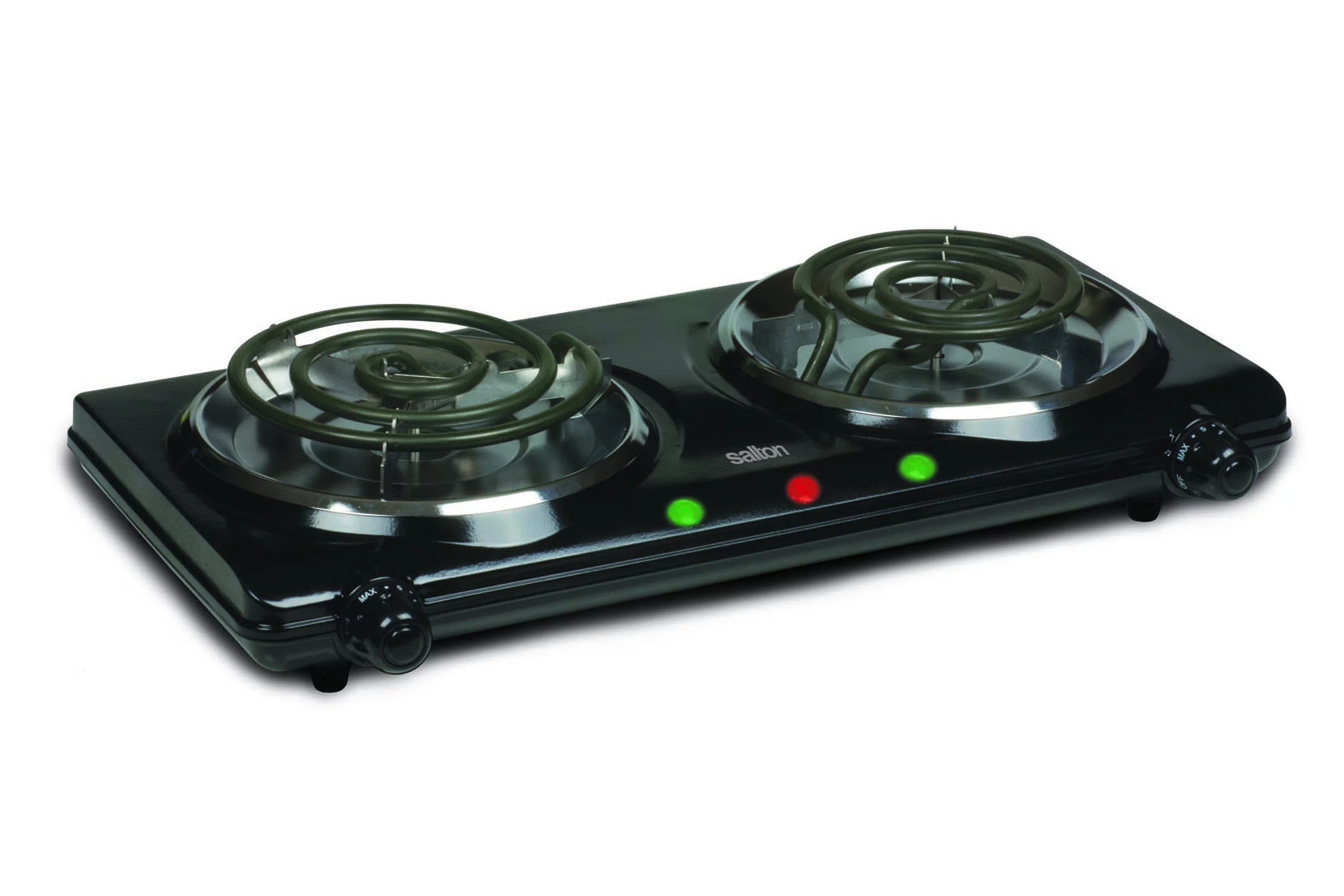 Salton Portable Cooktop Double Burner, HP1427, Black