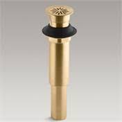 Kohler K-7107-BGD Decorative Grid Drain Without Overflow - Vibrant Moderne Brushed Gold