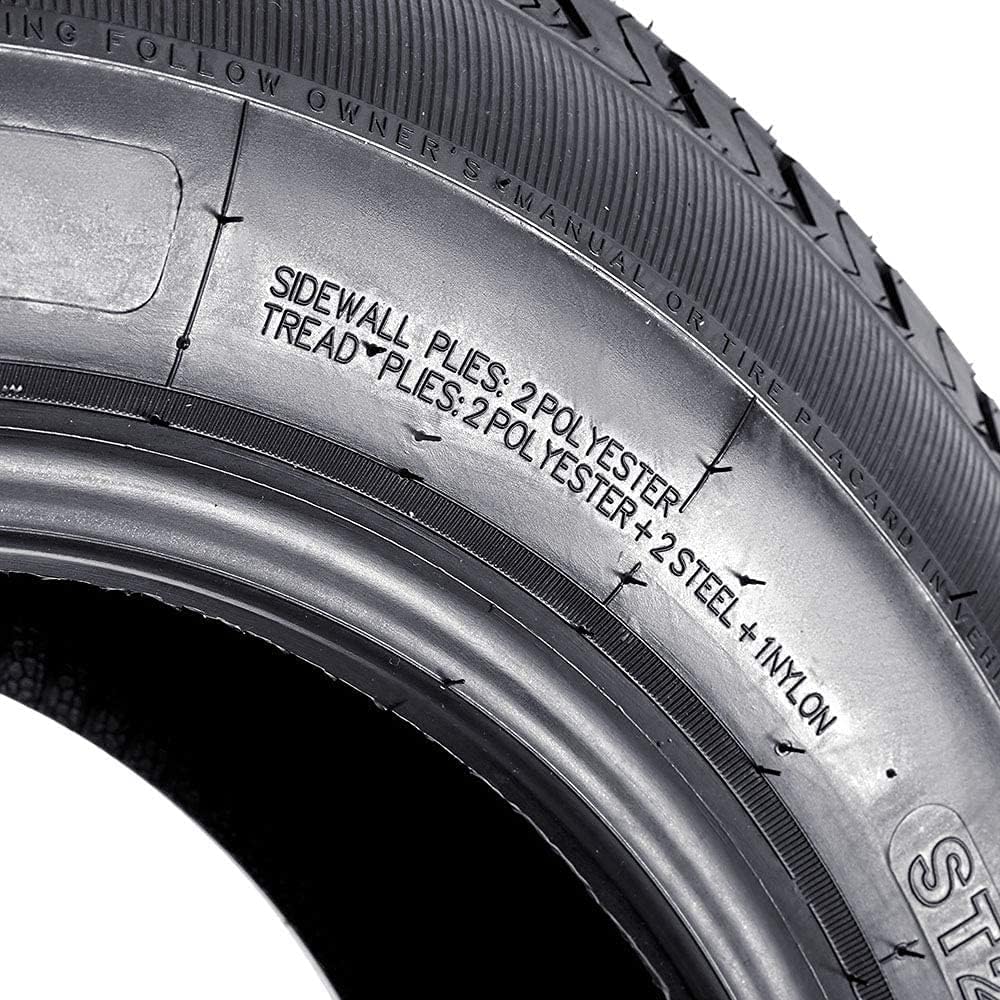 Albott ST 205/75R-15 8 Ply D Load Radial Trailer Tires 205/75r15 205 75 15 Set of 3