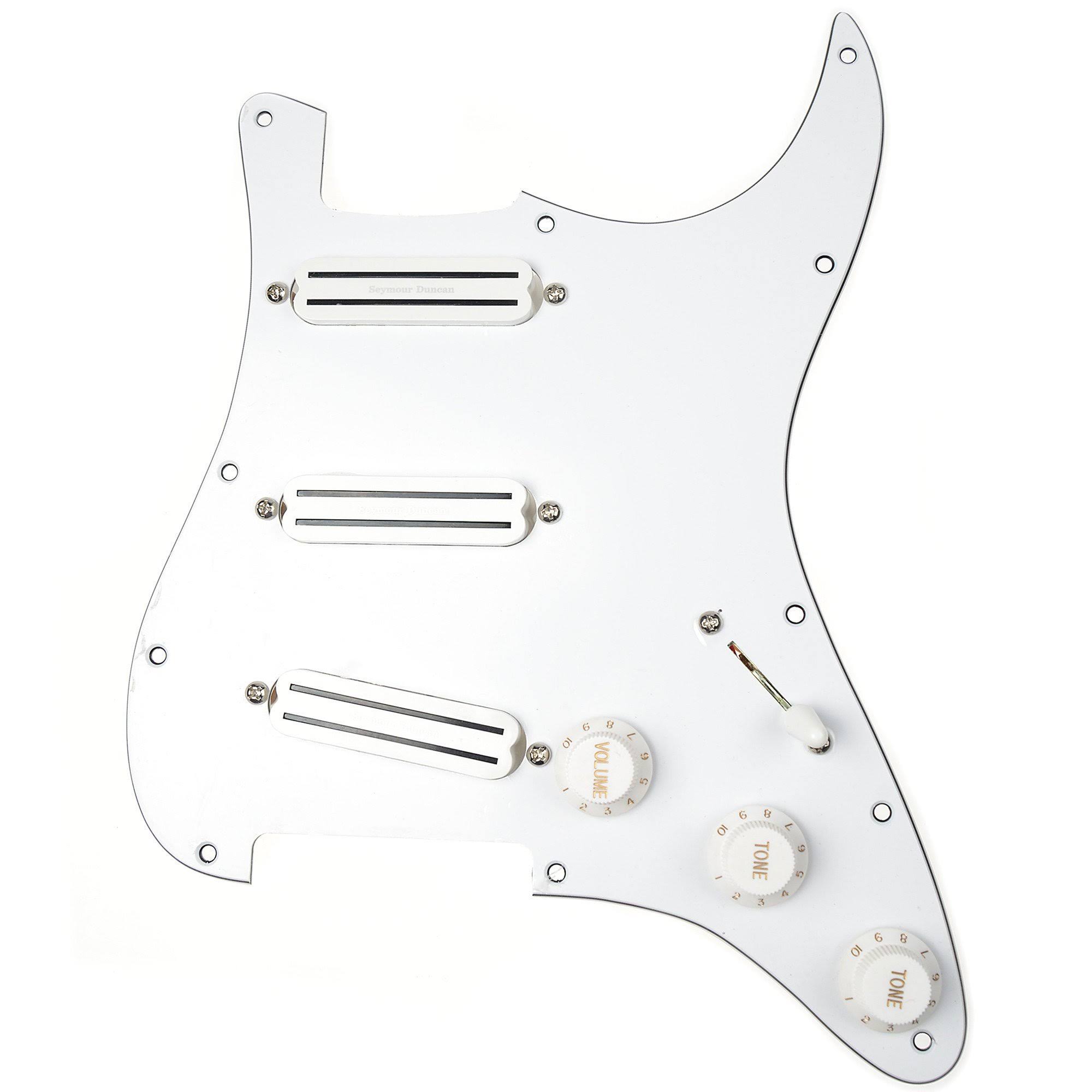 Seymour Duncan Triple Rails Loaded Pickguard White