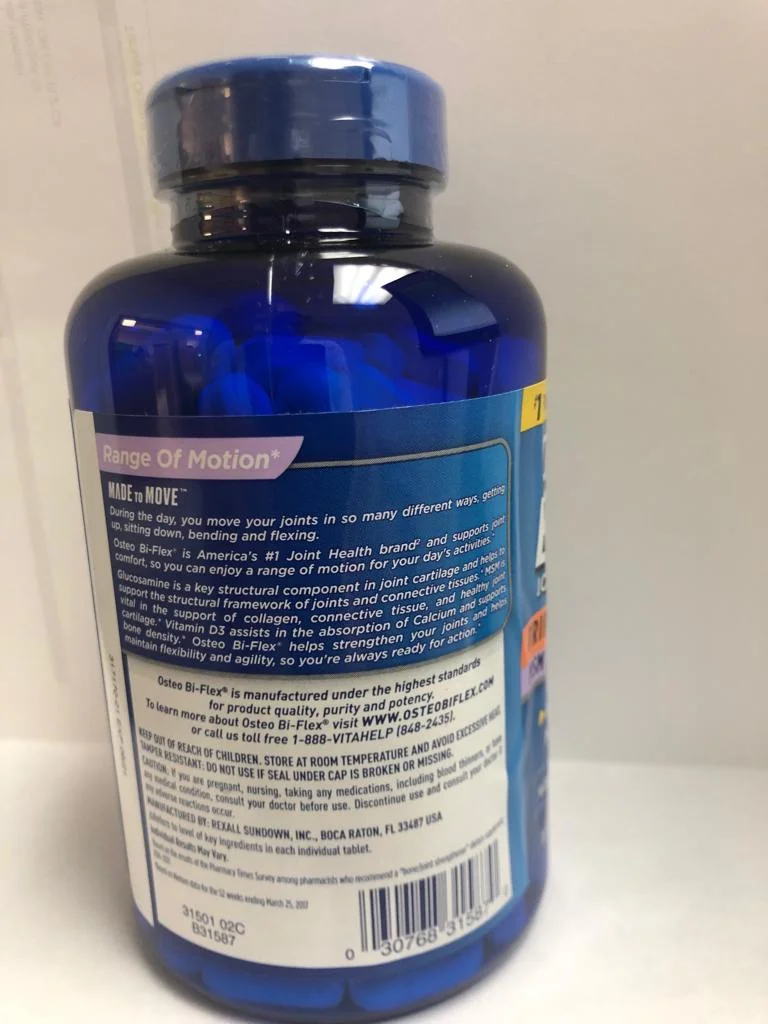 2 PACK | Osteo Bi-Flex 1,500mg Glucosamine HCl Tablets, 200 ct.