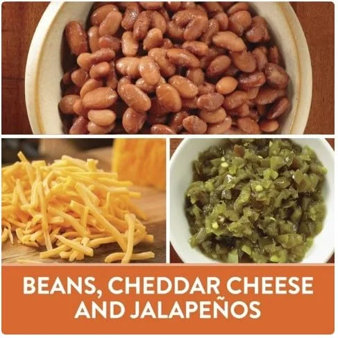 El Monterey Spicy Jalapeno Bean & Cheese Chimichangas, 32 oz, 8 Count (Frozen) - Pack of 3