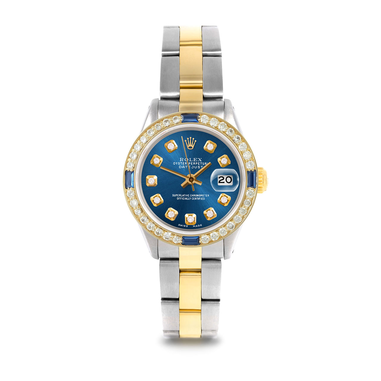 Pre-Owned Rolex 6917 Ladies 26mm Datejust Wristwatch Blue Diamond (3 Year Warranty)