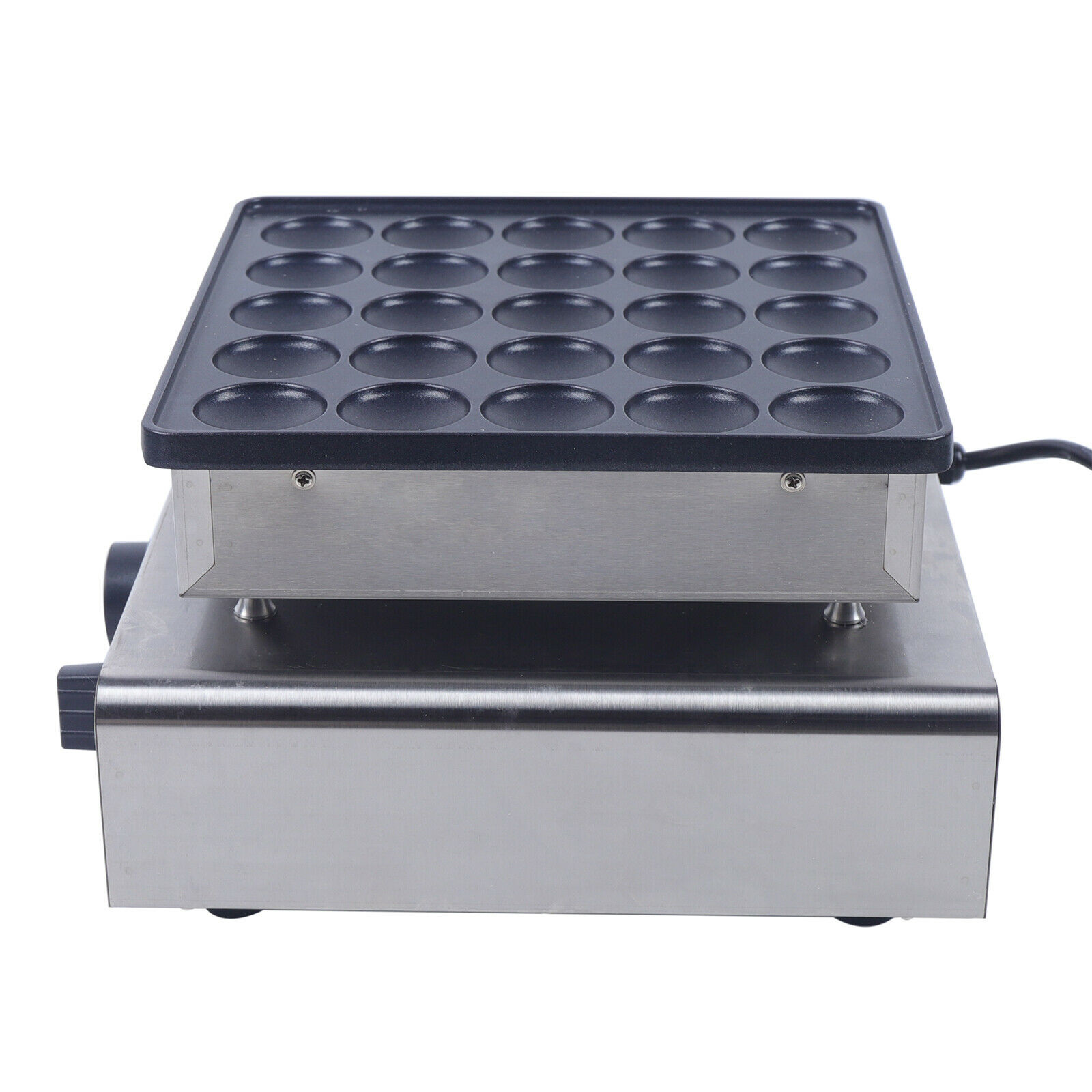 800W Commercial Nonstick Waffle Maker Machine Mini Dutch Pancake Baker 25PCS