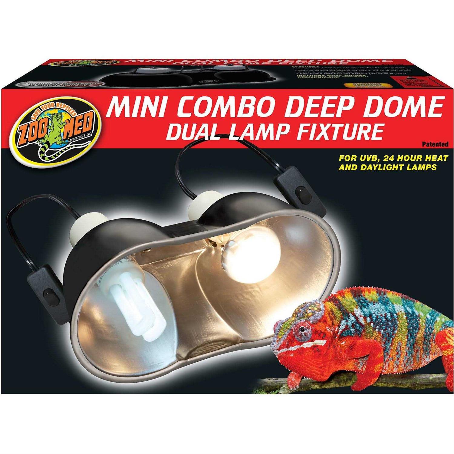 Zoo Med Mini Combo Deep Dome Lamp Fixture - Pet Supplies online store