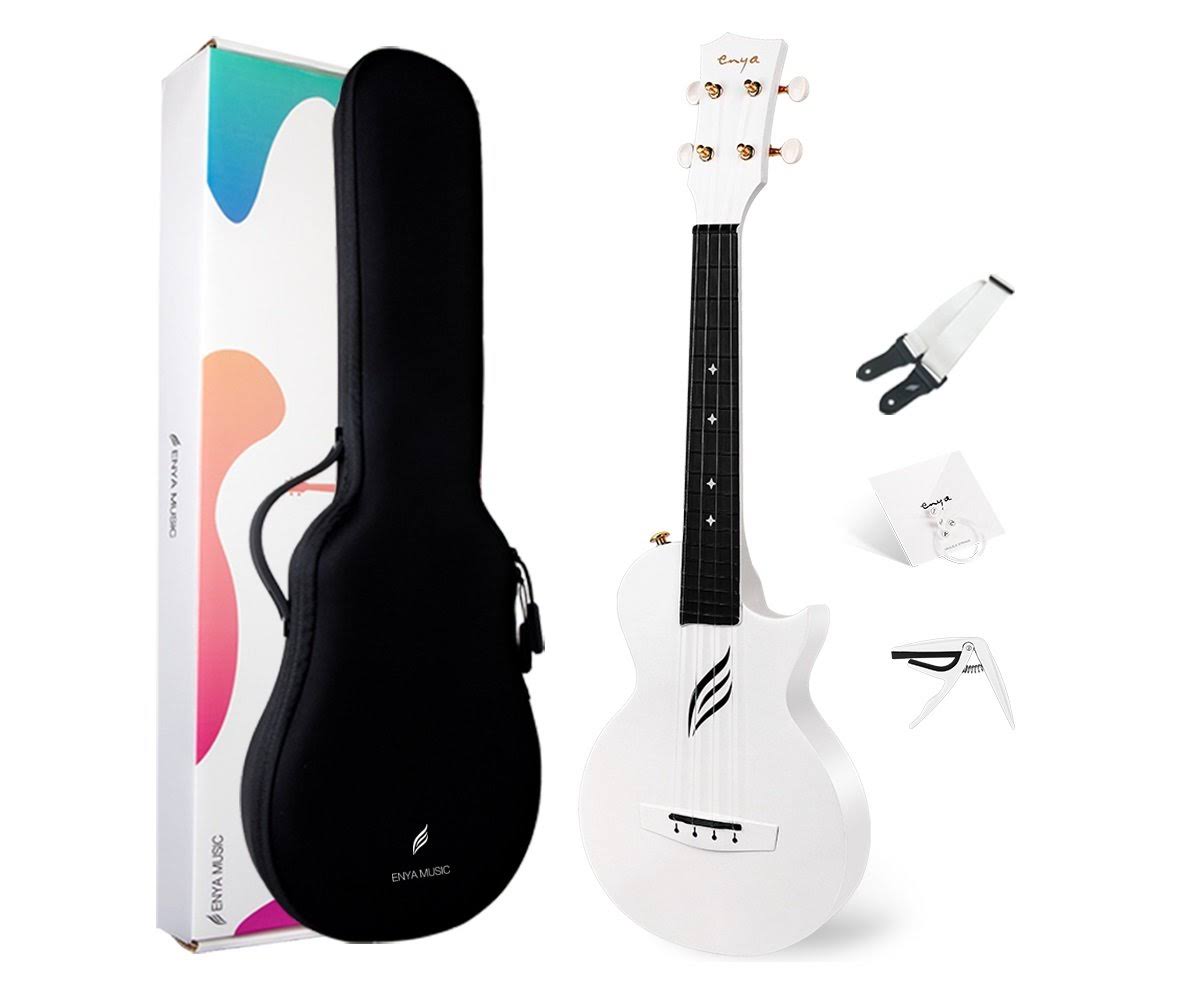 Enya Nova U White Carbon Ukulele Acoustic