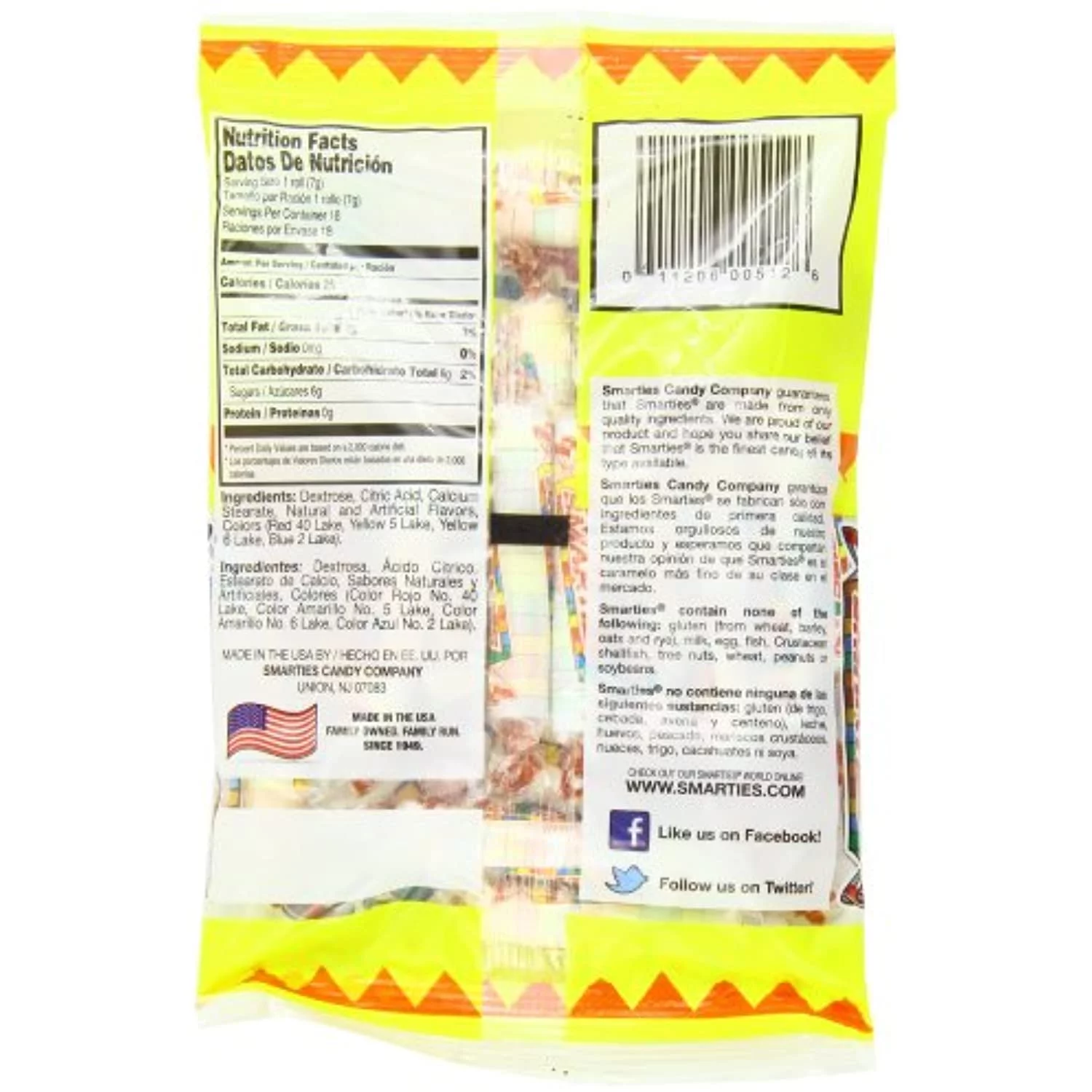 Smarties Candy Rolls, 5 Ounce (Pack Of 12)