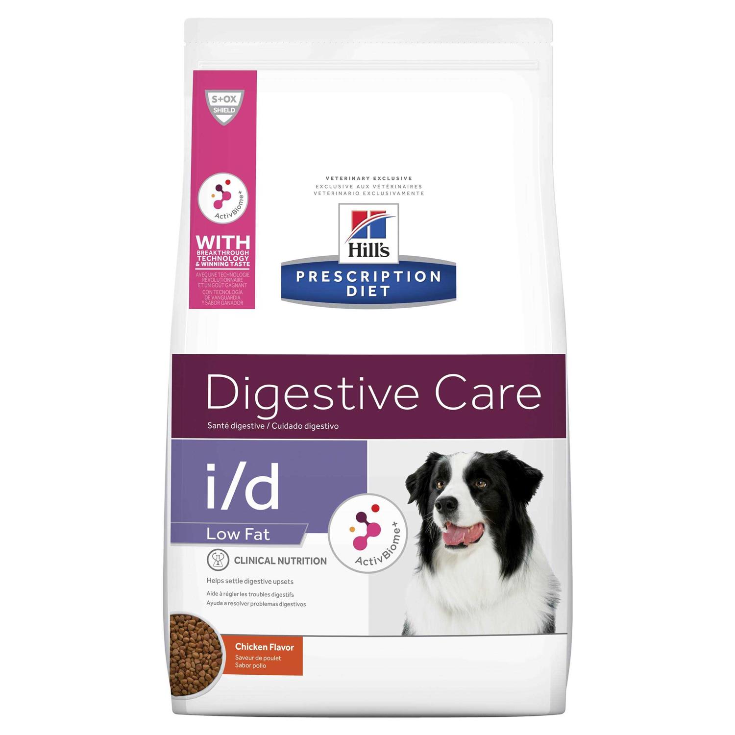 Hill's Prescription Diet i/d Digestive Care Low Fat Chicken Flavor Dry Dog Food - Pet Supplies online store