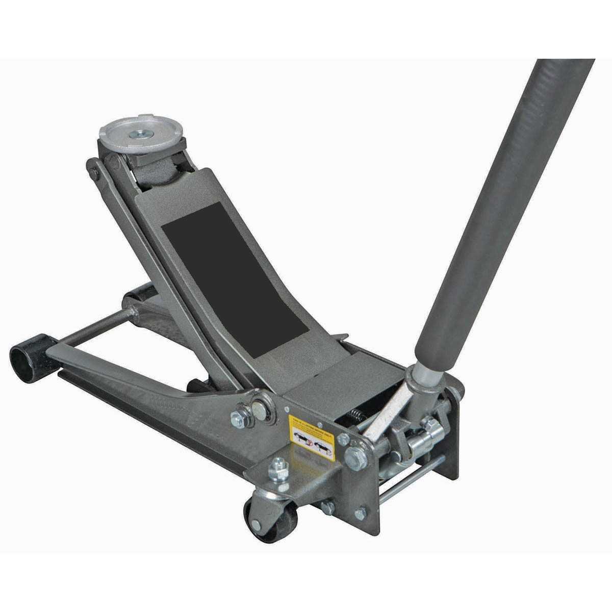 Pittsburgh Automotive 3 Ton Heavy Duty Ultra Low Profile Steel Floor Jack with Rapid Pump Quick Lift